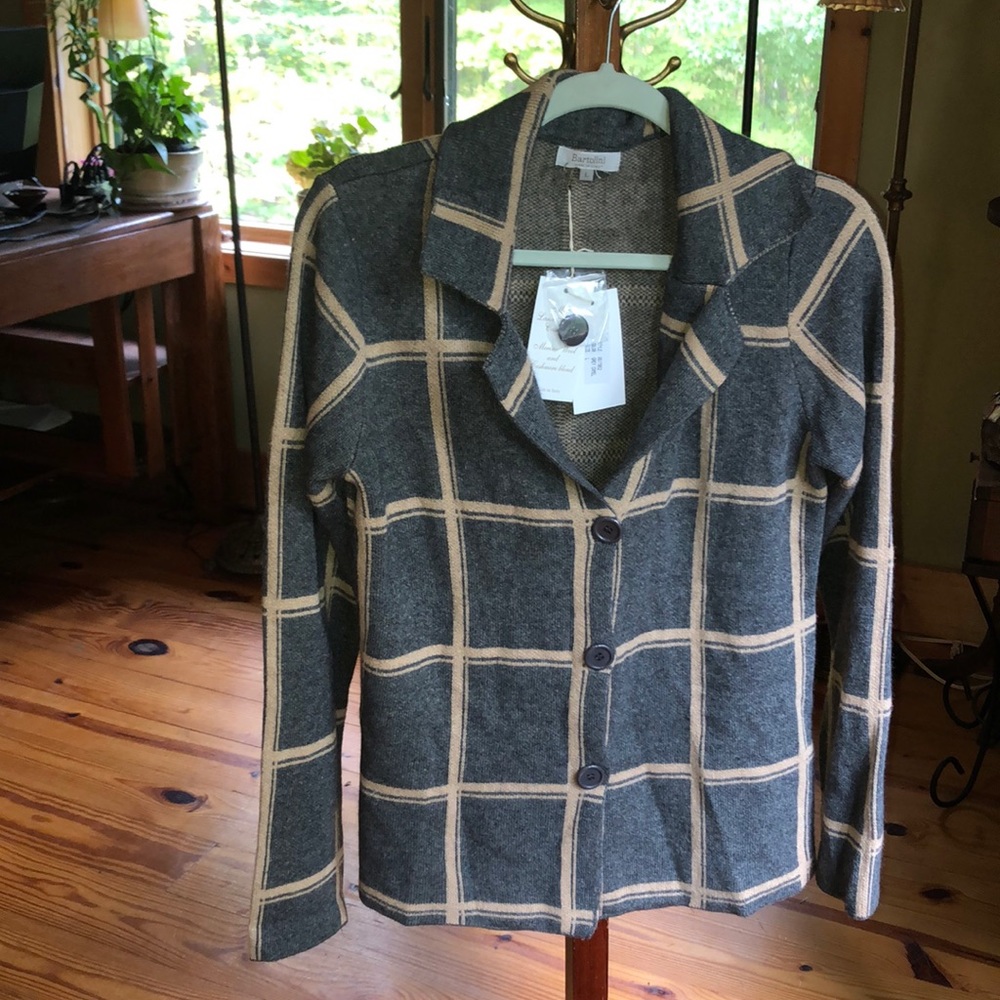 NWT Bartolini Cardigan Merino Wool & Cashmere